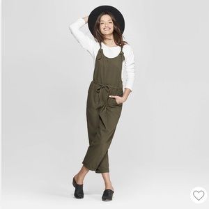 Green jumpsuit overalls